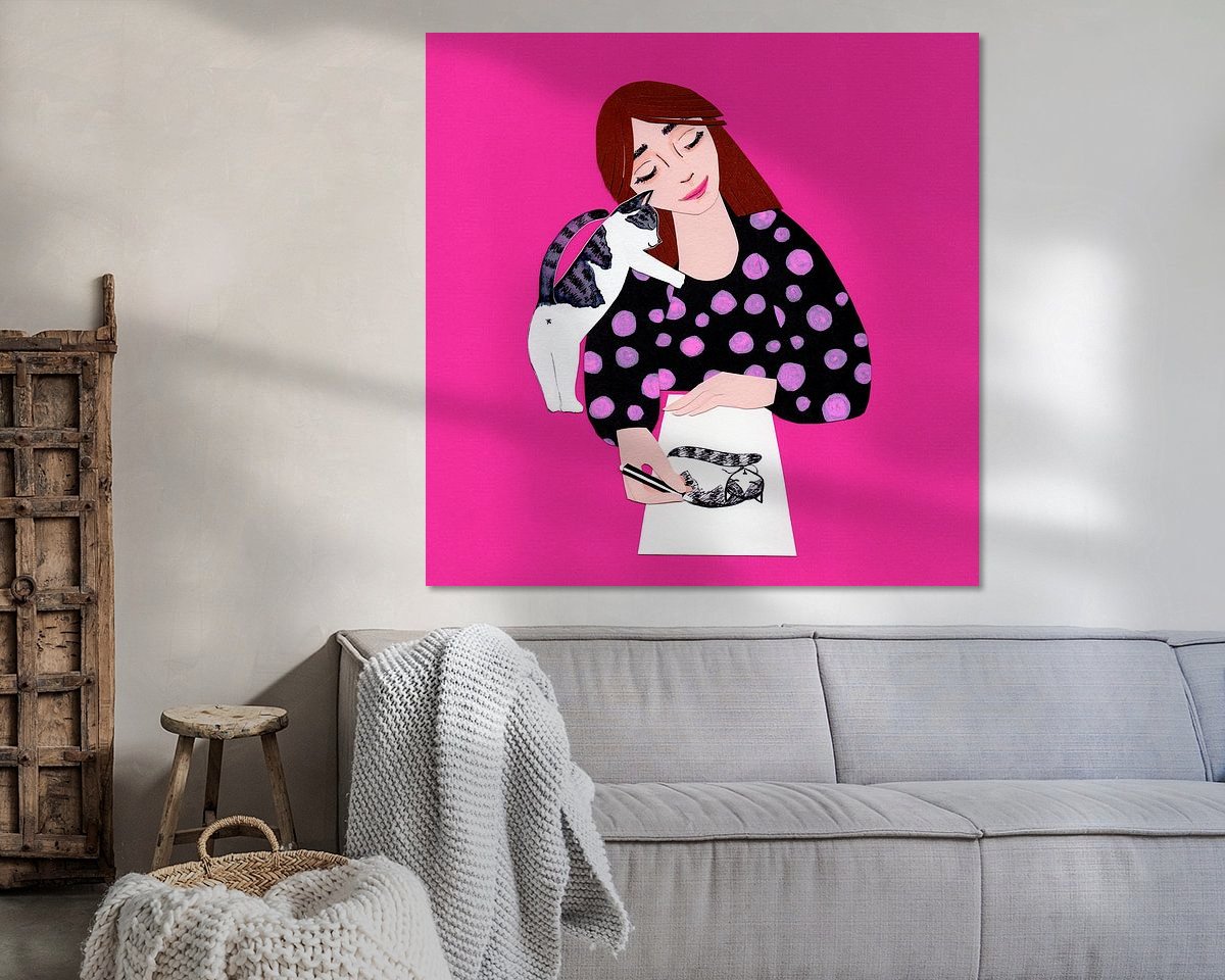 Example of the artwork in a room