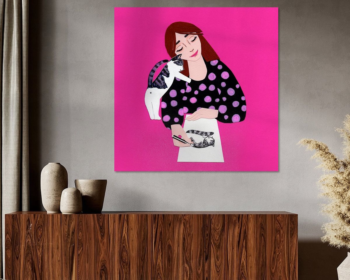 Example of the artwork in a room