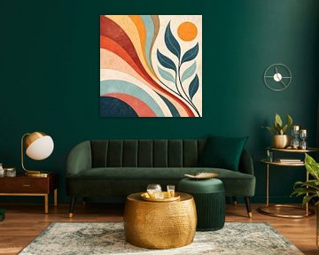 Retro Bloei van Artistic