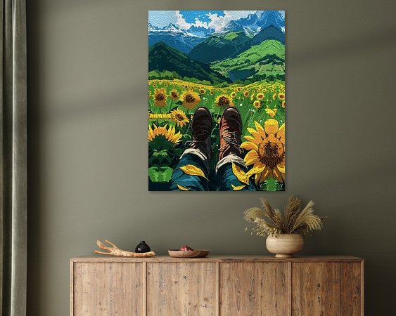 Example of the artwork in a room