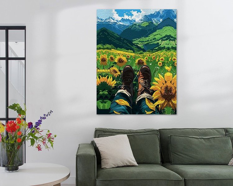 Example of the artwork in a room