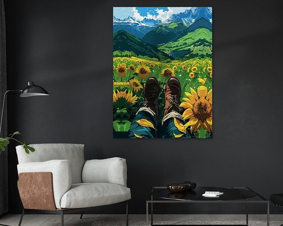 Example of the artwork in a room