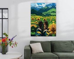 Example of the artwork in a room