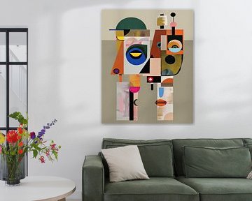 Modern abstracte Picasso van Kunst Kriebels