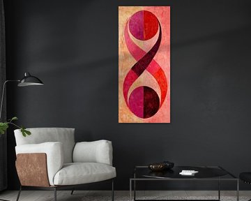 Oneindigheid | Roze Rode Oneindigheid van Modern Collection