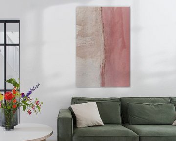 Pastelmuur in Portugal, wit en roze van Inge Bouw