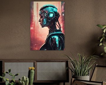 Cyberpunk Vrouwelijke Robot