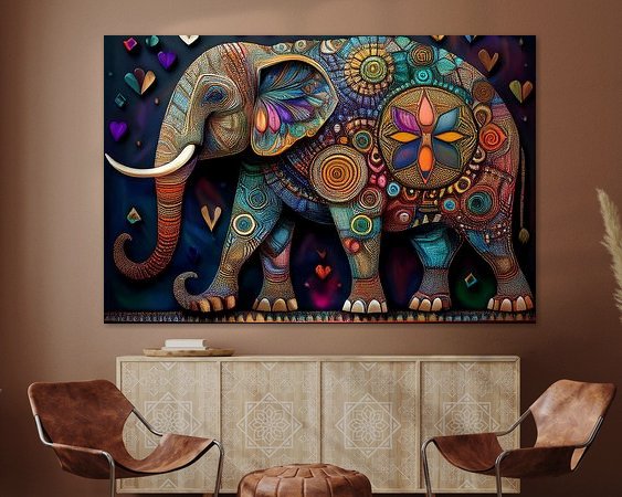 Example of the artwork in a room