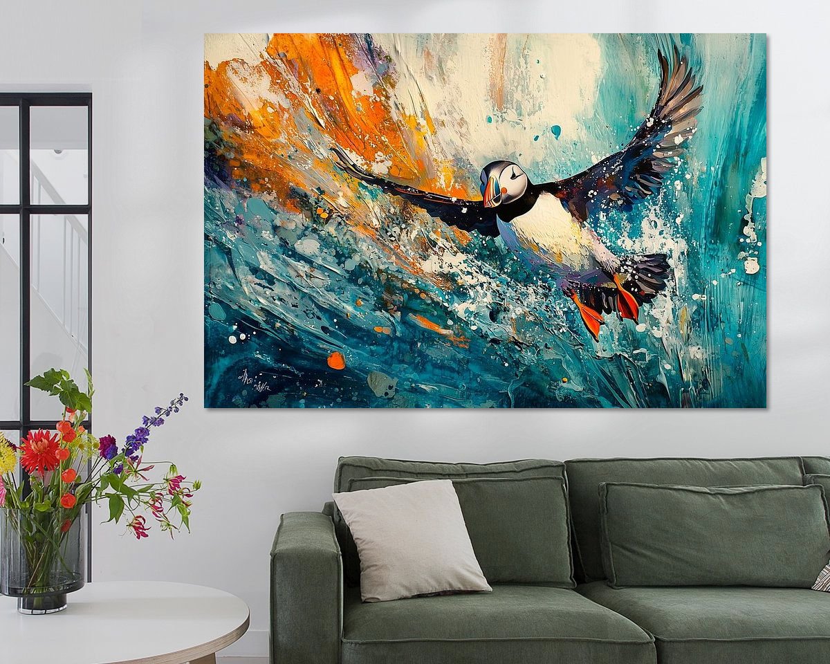 Example of the artwork in a room