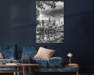 Central Park NYC Sykline | Monochrome