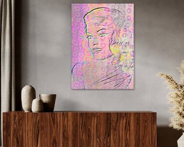 Antiek portret Pop 22 van Claudia Gründler