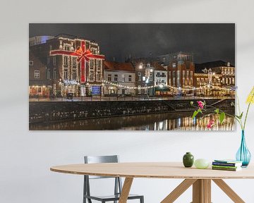 Christmas atmosphere on Roerkade in Roermond by Triki Photography