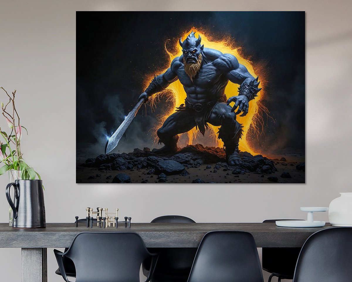 Example of the artwork in a room