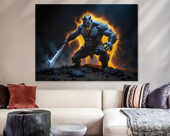 Example of the artwork in a room