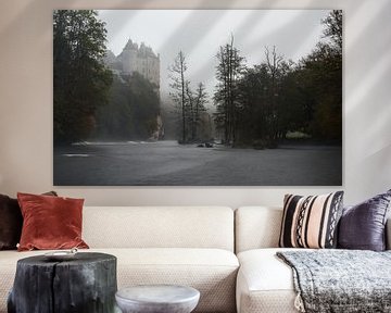 Het Mysterie van Chateau de Walzin: Een Ochtend in de Mist van Hevonax Photography
