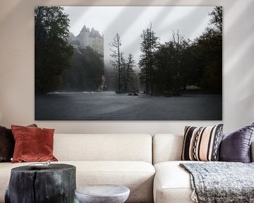 Das Geheimnis von Chateau de Walzin: Ein Morgen im Nebel von Hevonax Photography