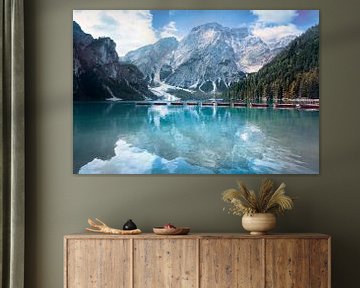 Boten in het meer van Braies, Dolomieten van Stefano Orazzini