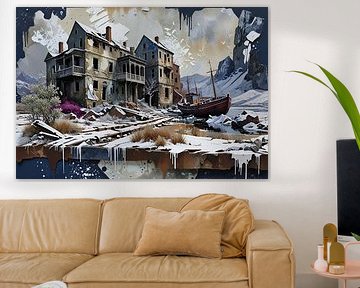 paysage hivernal irréel