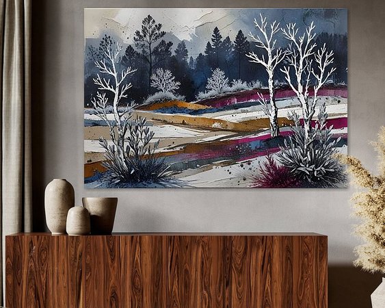 Example of the artwork in a room