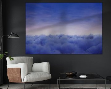 Sea of clouds in the blue hour by Besa Art