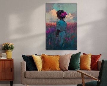 Vrouw van I ❤ Bloemen