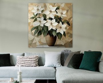 Modernes Blumenstillleben von Kunst Laune