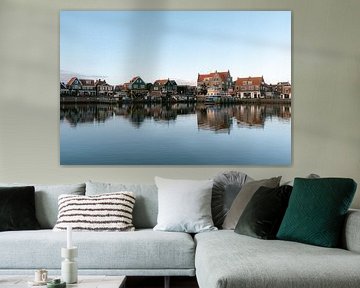 Typical Dutch cottages on Volendam dike by Marit Hilarius