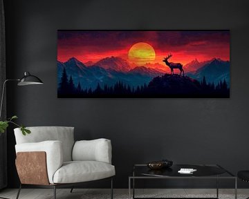 Majestic Deer Silhouette