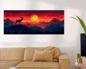 Majestic Deer Silhouette