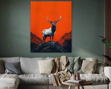 Majestic Deer Silhouette