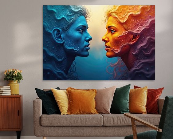 Example of the artwork in a room