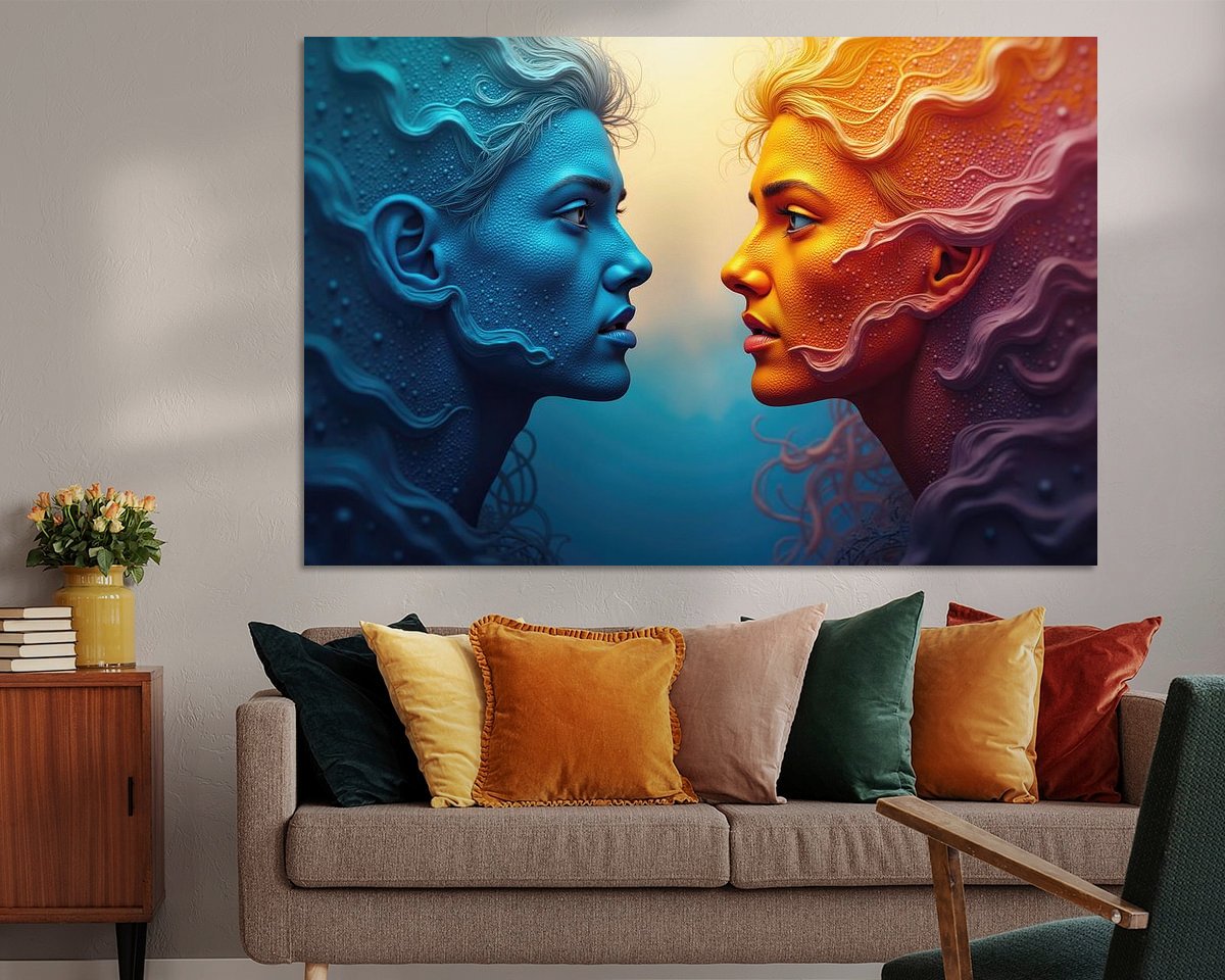 Example of the artwork in a room