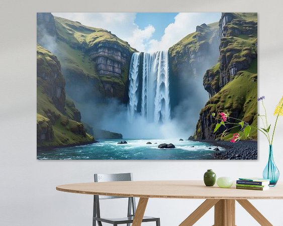 Example of the artwork in a room