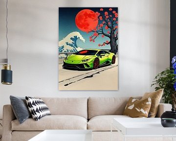 Lamborghini Huracan Ukiyo-e by MIROKKU