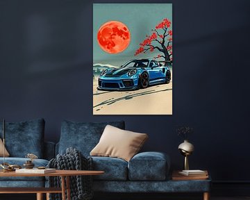 Porsche 911 GT3 Ukiyo-e 2 by MIROKKU