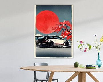 Porsche 911 GT3 Ukiyo-e by MIROKKU