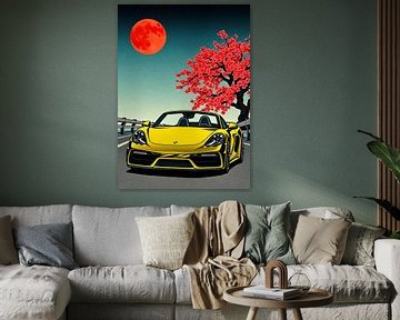 Porsche 718 Boxster Ukiyo-e by MIROKKU