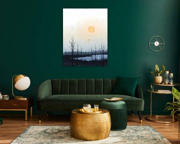 Druipende zon van Artistic
