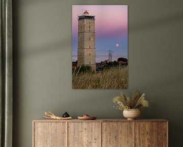 Brandaris met volle maan van Marjolein van Roosmalen