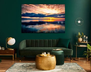 Zonsondergang aan het Bodenmeer van Dieter Walther