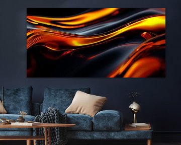 Abstracte golven van Ariadna de Raadt-Goldberg
