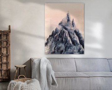 Majestueuze bergtop in de Dolomieten van Samantha Tang Studios