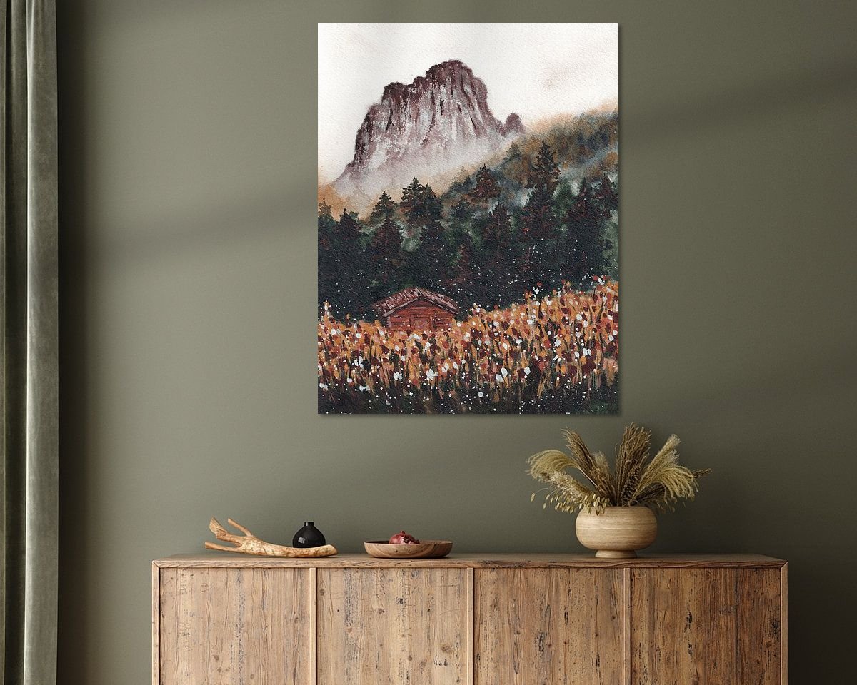Example of the artwork in a room