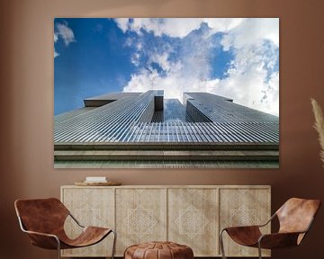 Imposante Architectuur: De Rotterdam vanuit Kikkersperspectief van Hevonax Photography