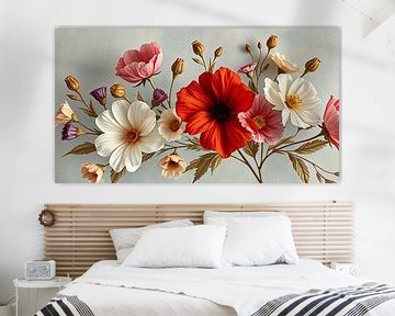 een lente bouquet aan veld bloemen. van J.a Dijkstra