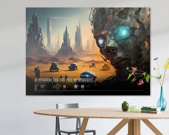 Example of the artwork in a room