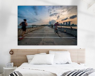 Working out! van Photo Wall Decoration