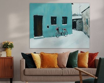 Winter Wonder Fiets Landschap van Karina Brouwer
