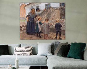Anna Ancher, Visnetten, 1911 van Atelier Liesjes