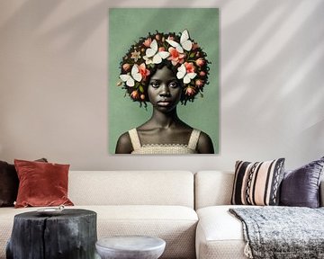 Afro Butterflies by J.O. Han